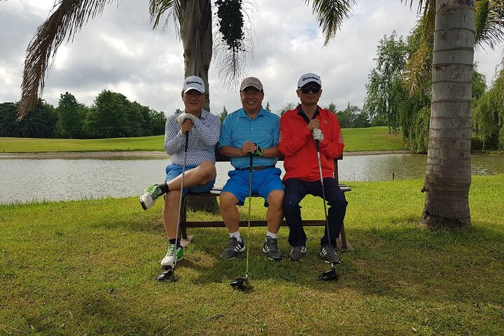 Friends from South Korea at the Orquidea Golf Club