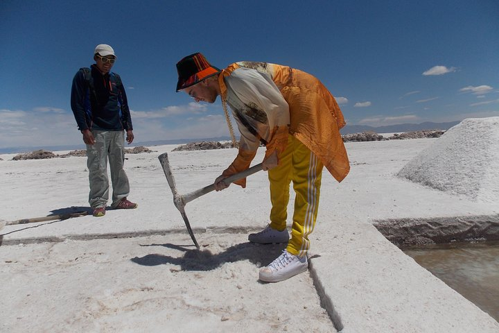 Salt mine where salt workers work