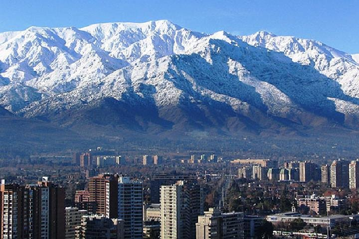 The Andes mountain range 