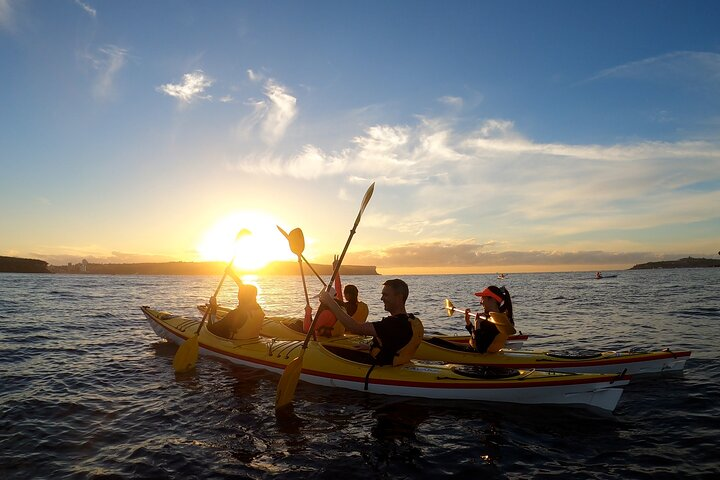 Witness the beautiful sunrise over the Sydney Harbour Heads