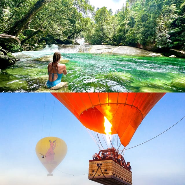 Cairns Classic Hot Air Balloon flight with Splash and Slide Waterfalls tour - Photo 1 of 3