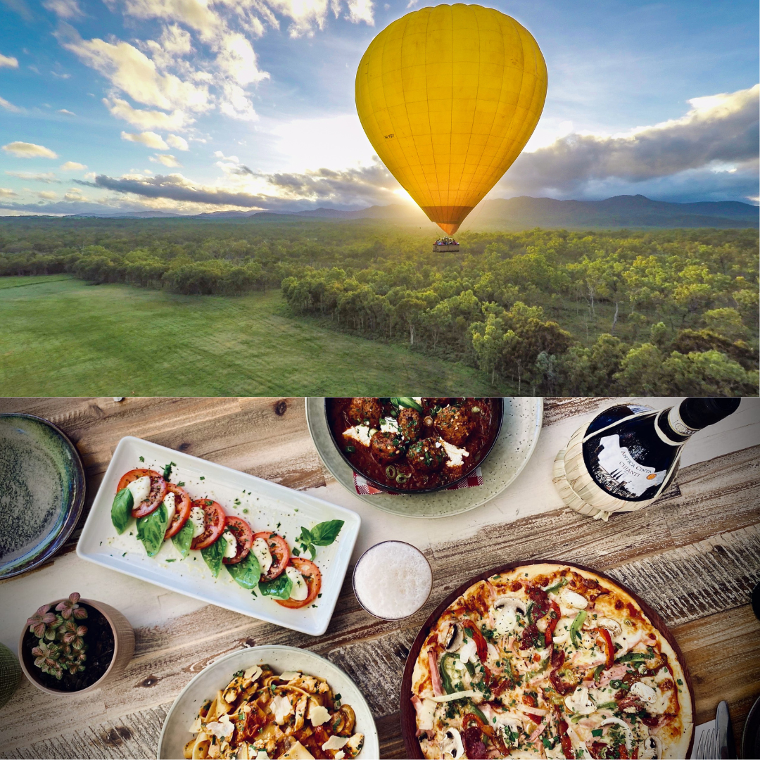 Cairns Classic Hot Air Balloon Ride With Lemoncello 3 Course Meal - Photo 1 of 6