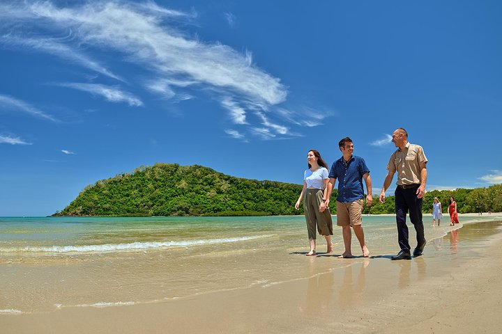 Walk along renowned Cape Tribulation beach