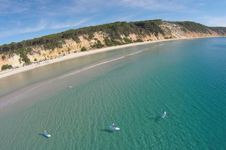 Epic Stand Up Paddle Board Lesson and Coloured Sands 4WD Tour Rainbow Beach - Photo 1 of 12