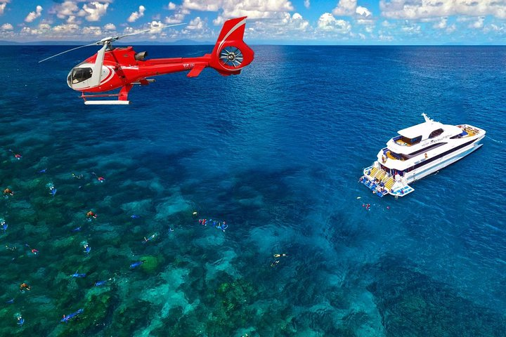 Full Day Reef Cruise and 10 Minute Helicopter Scenic Flight - Photo 1 of 13