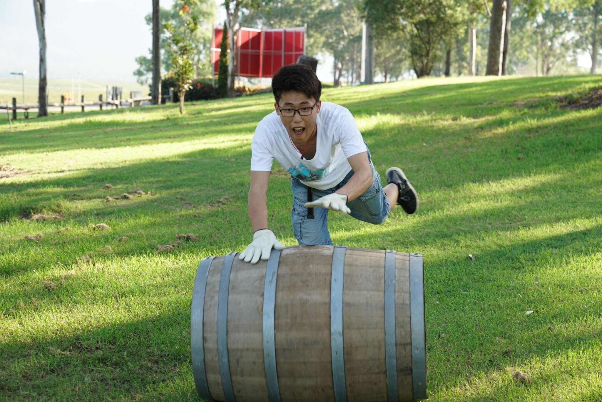 Barrel Rolling Race at Hunter Valley Resort - Photo 1 of 5