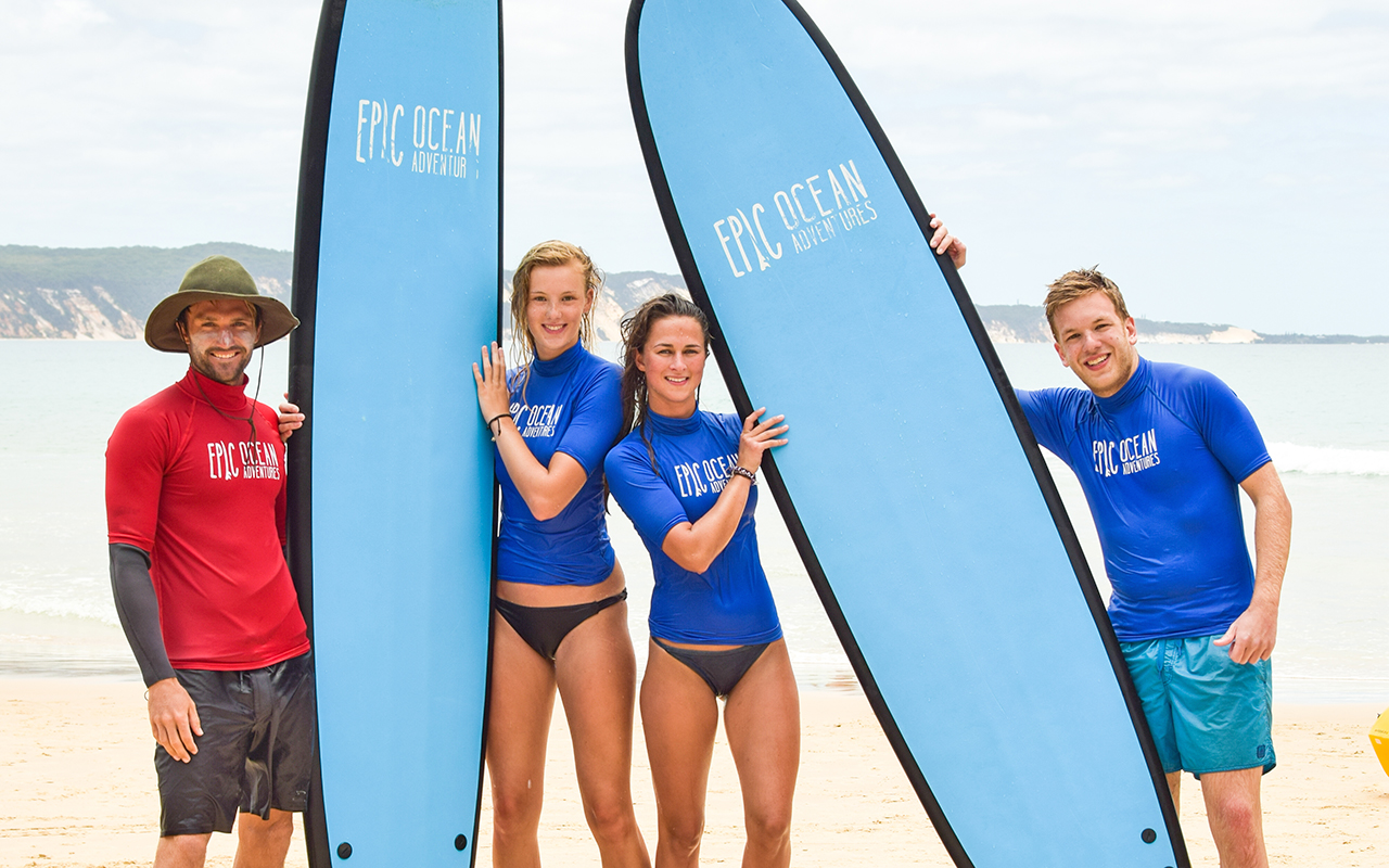 Learn to Surf Australia’s Longest Wave & Beach 4X4 Safari - Noosa Day Trip - Photo 1 of 19