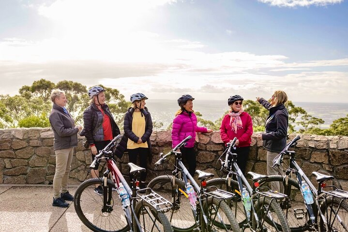 Start Cycle Tour at Arthurs Seat with stunning view of the Port Phillip Bay.