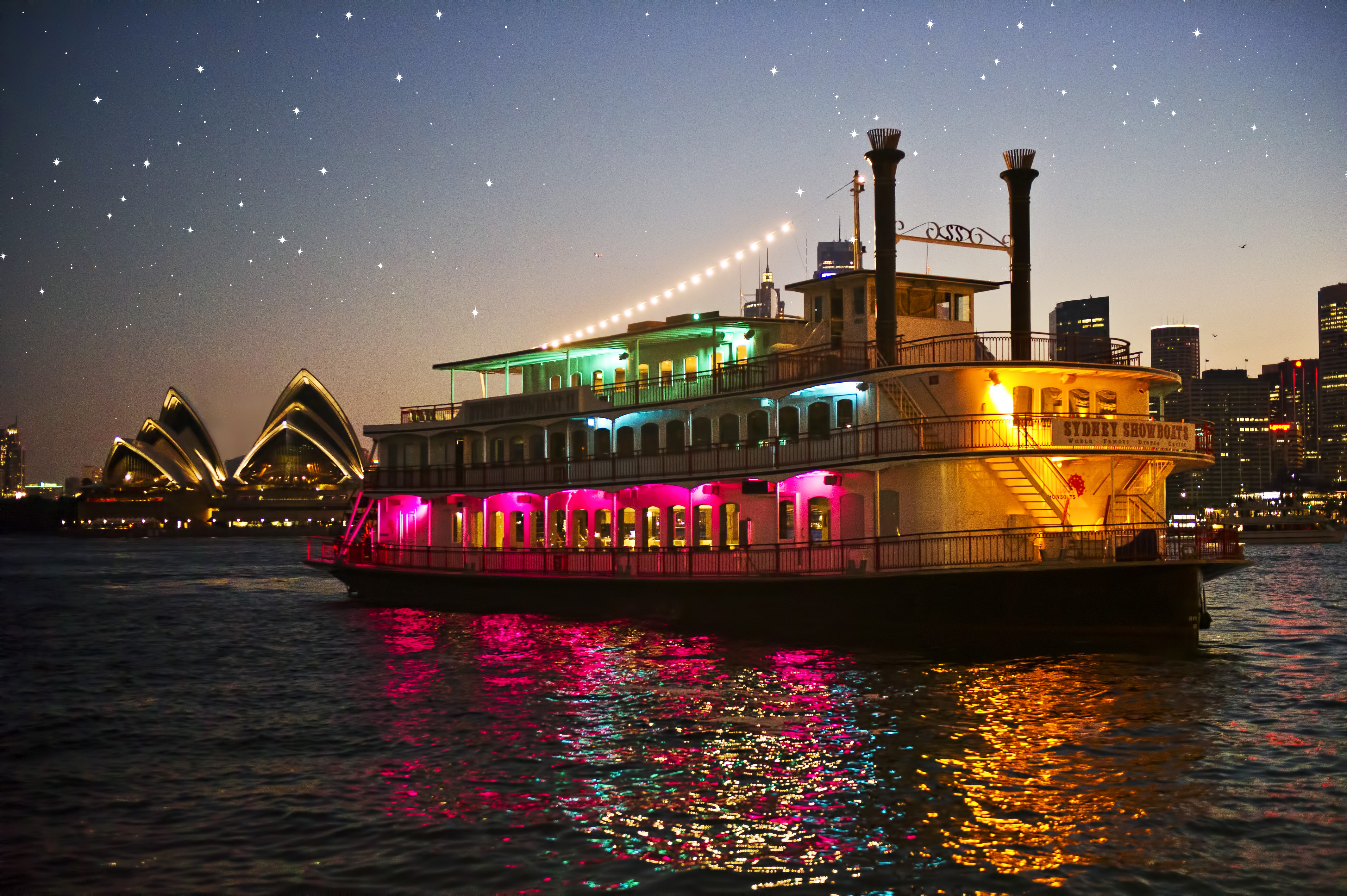 Sydney Showboat Dinner Cruise with 3-course Menu - Photo 1 of 6