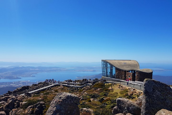 Atop the majestic Mt Wellington in Hobart.