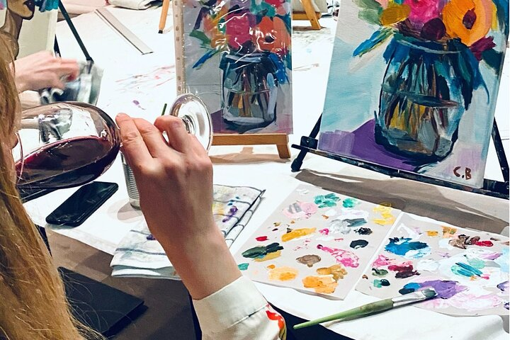 Paint the canvas, 
Drink the wine. 