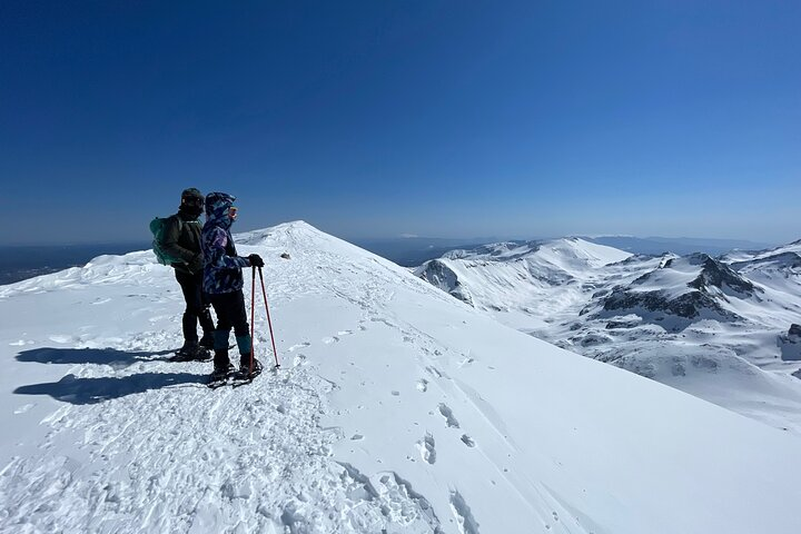 On the crest with amazing 360 degrees panorama