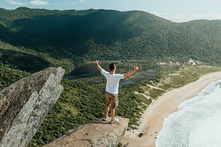 The Surfer Rock at Morro da Coroa (Crown Hill)