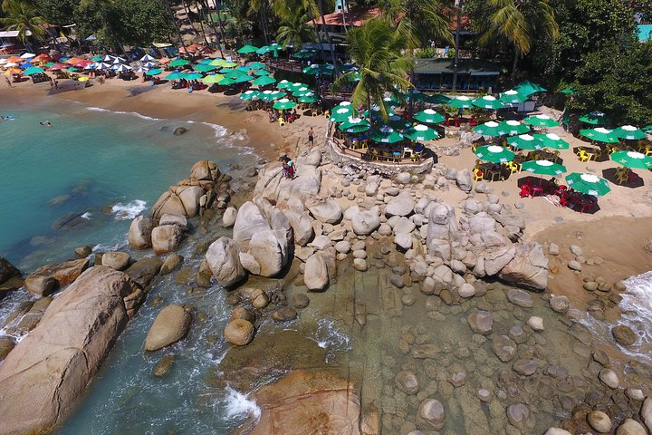 Aerial photo of Calhetas beach By RECIFE TRANSLADO