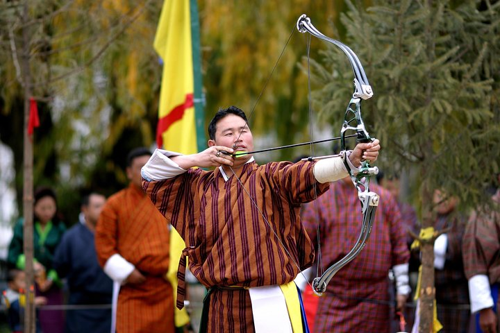 Bhutan's National game- Archery. 