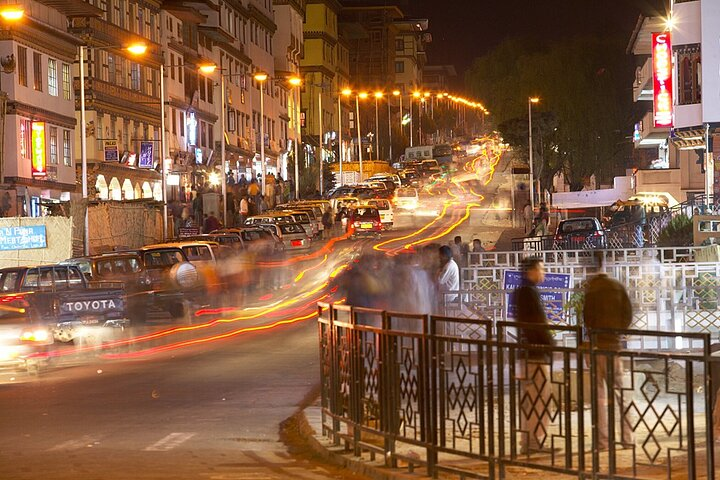 Thimphu city at night