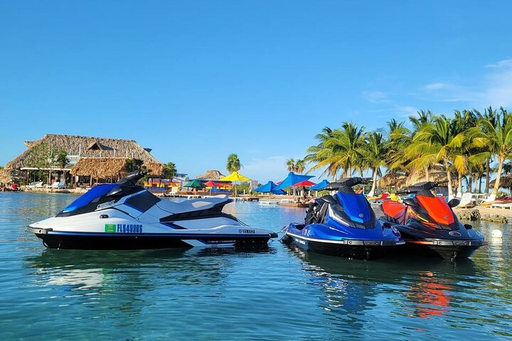 4-Hour Guided Jet Ski Tour to Secret Beach, San Pedro, Belize. - Photo 1 of 17