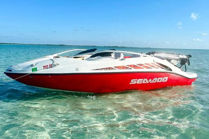 5-Hour Guided Jetboat Tour to Secret Beach, San Pedro, Belize. - Photo 1 of 8