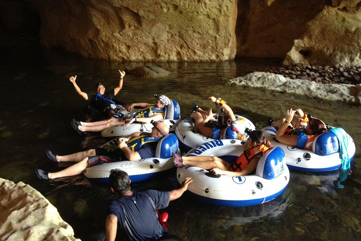 Belize cave tubing