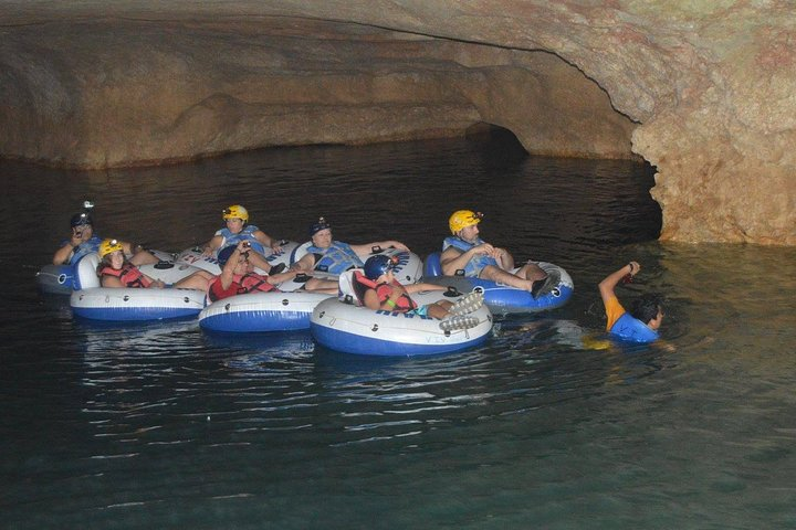 floating inside the caves