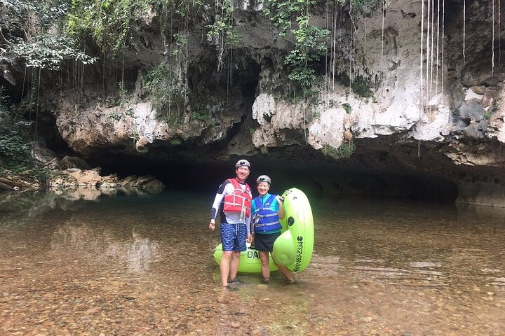 Stunning Jaguar Paw cave entrance and underground waterway