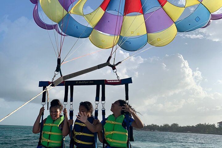 Parasailing above the Caribbean Sea - Photo 1 of 8