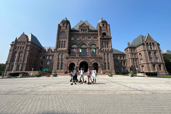 Ontario Legislature Building with E-Scooters