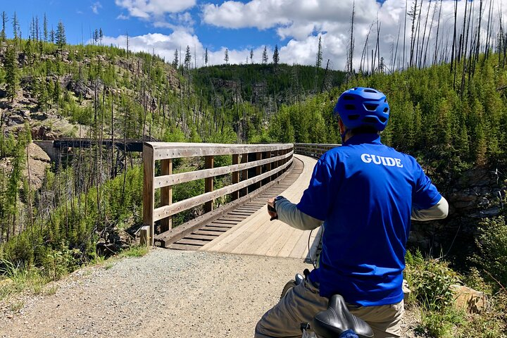 Guided Bike Tour on Historical Kettle Valley Railway at Myra Canyon & Wine Tour - Photo 1 of 8