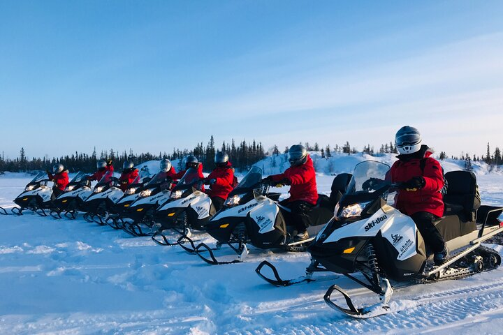 Yellowknife Snowmobile tours drive by your own 1 hour - Photo 1 of 3