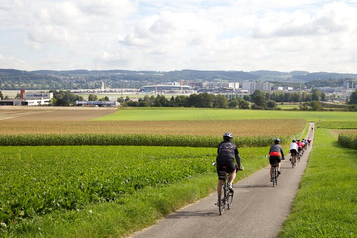 Cycling near Zurich Airport