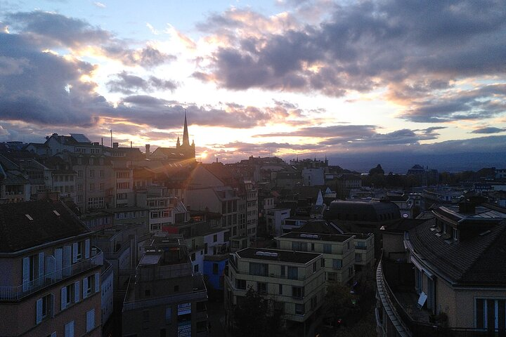 Sunset over St François and Flon Valley