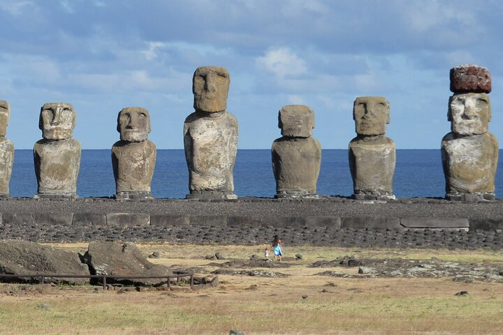 Feel the presence of the ancestors in the mighty statues of Ahu Tongariki.