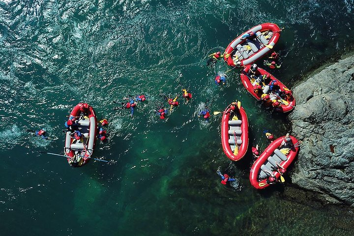 Swimming the crystal clear waters of the Petrohue