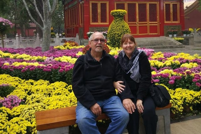 Beautiful garden in the Forbidden City