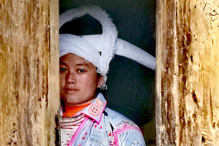 A Long_horn Miao Villager 