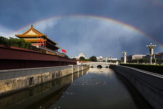 tiananmen rainbow