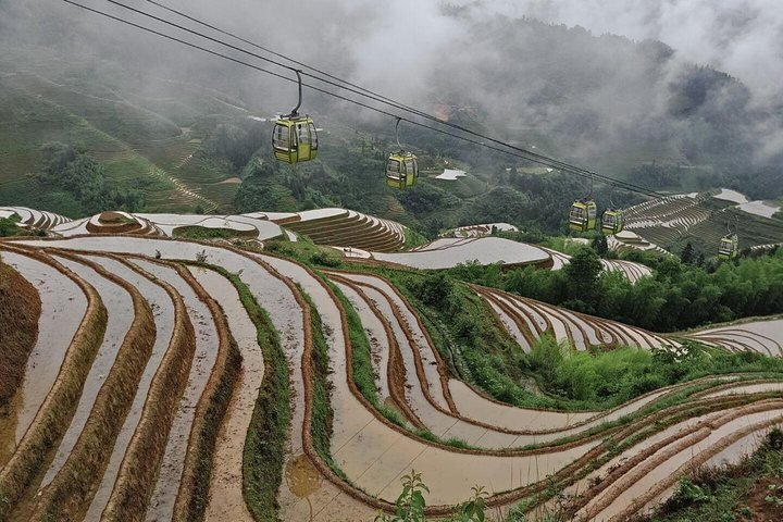 The cable car at Dazhai village