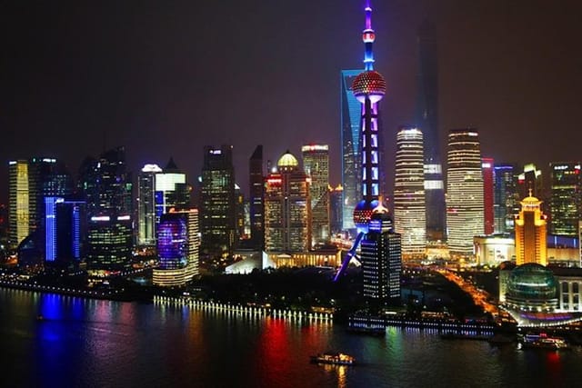 Shanghai Bund at night 