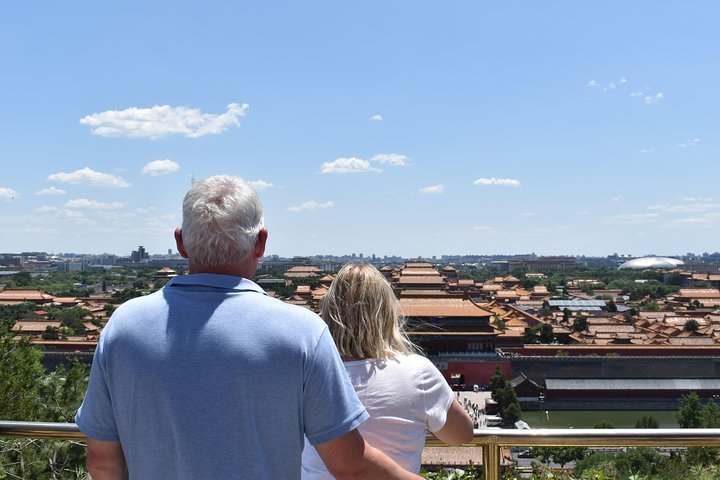 View forbidden city from jingshan park 