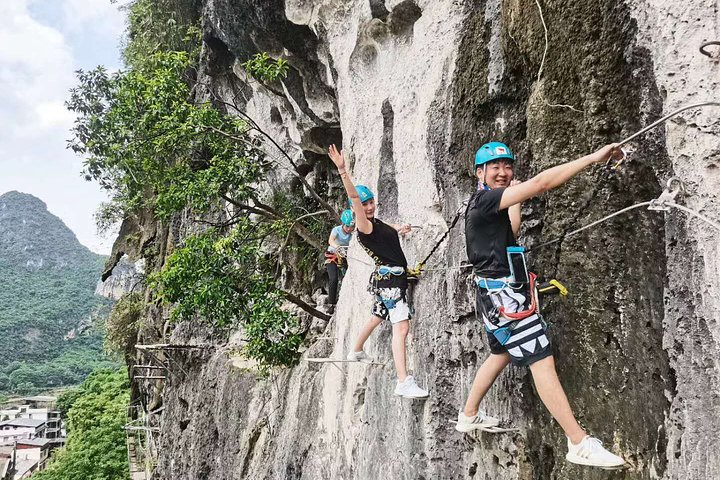 Yangshuo Via Ferrata with Round way private transfer from Xingping hotel - Photo 1 of 7