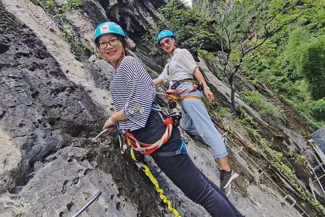 Yangshuo Via Ferrata with Round way private transfer from Yangshuo hotel - Photo 1 of 8