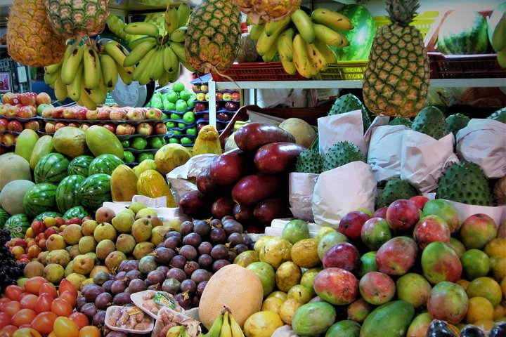 Variety of fruits in Paloquemao