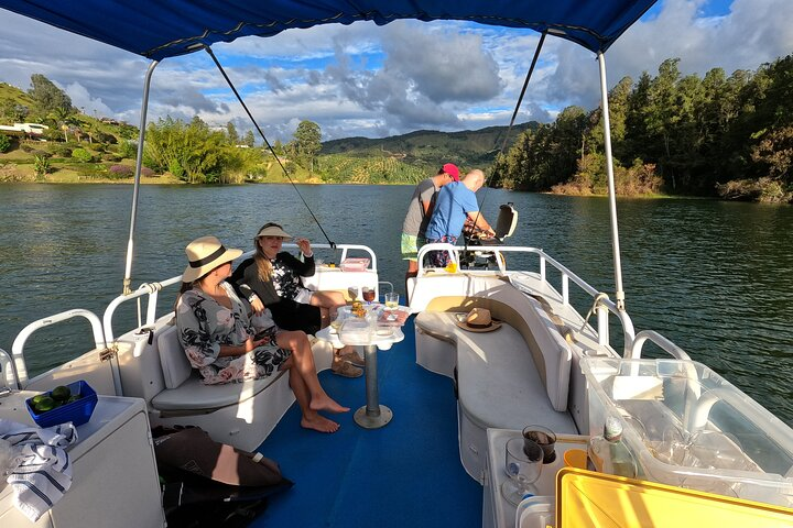 sirloin cut, 
boating through the guatape dam