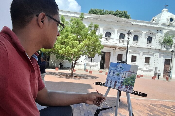 Private Outdoor Painting Class in Santa Marta Beach - Photo 1 of 7