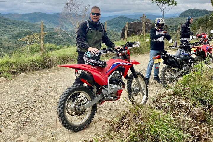 Motorcycle tour mountain landscapes