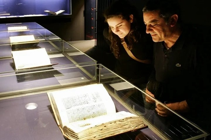 Gutenberg Bible in the Gutenberg Museum, Mainz