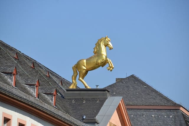 The Golden Horse on the State Museum (Landesmuseum)