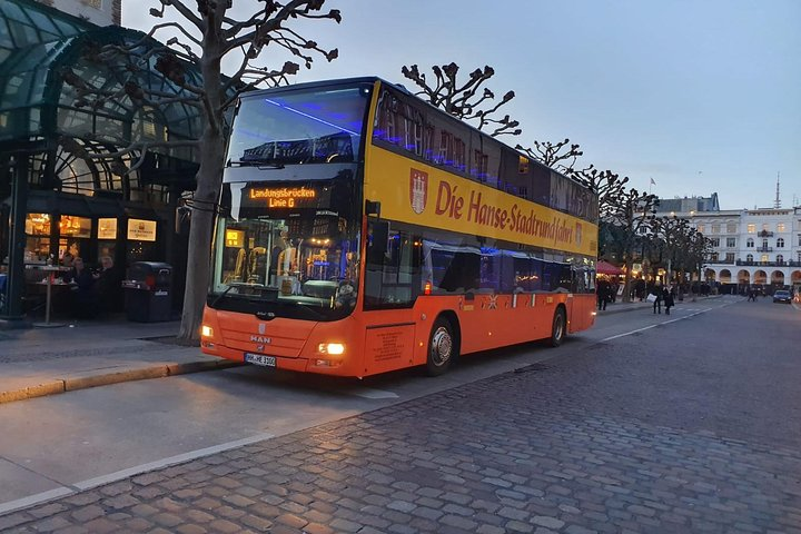 City tour of Hamburg in a double-decker bus Hopp on / Hopp off day ticket - Photo 1 of 2