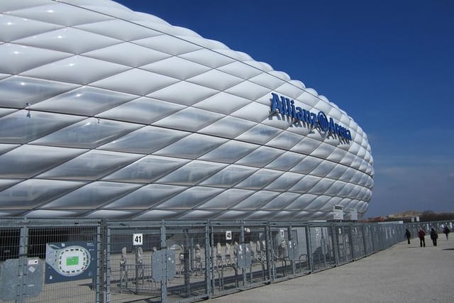 Munich, Allianz Arena, also nicknamed "rubber boat"