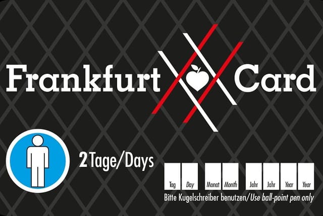 Frankfurt Card Einzelkarte 2 Tage © #visitfrankfurt